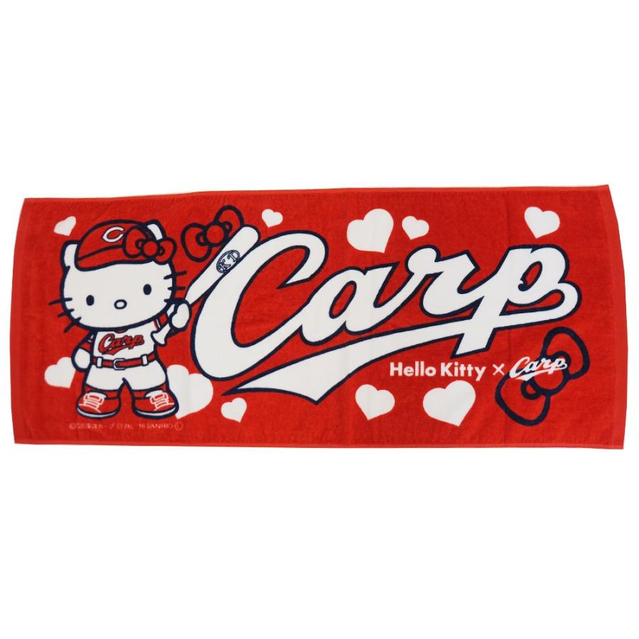 広島カープ グッズ ハローキティ コラボ フェイスタオル ハート スペース エイジ Space Age レッド Npb kty03 プロ野球メジャーリーグショップ 通販 Yahoo ショッピング