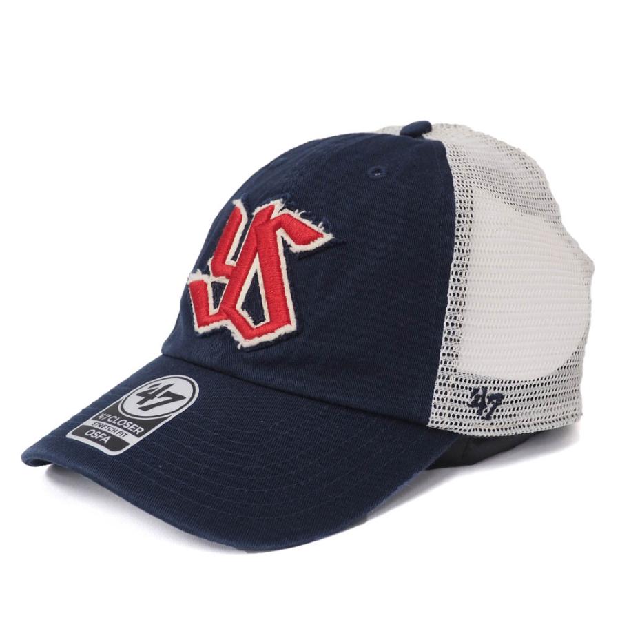 ヤクルトスワローズ　キャップ　57センチ 47Brand キャップ 東京 ヤクルト スワローズ ロゴ ローキャップ