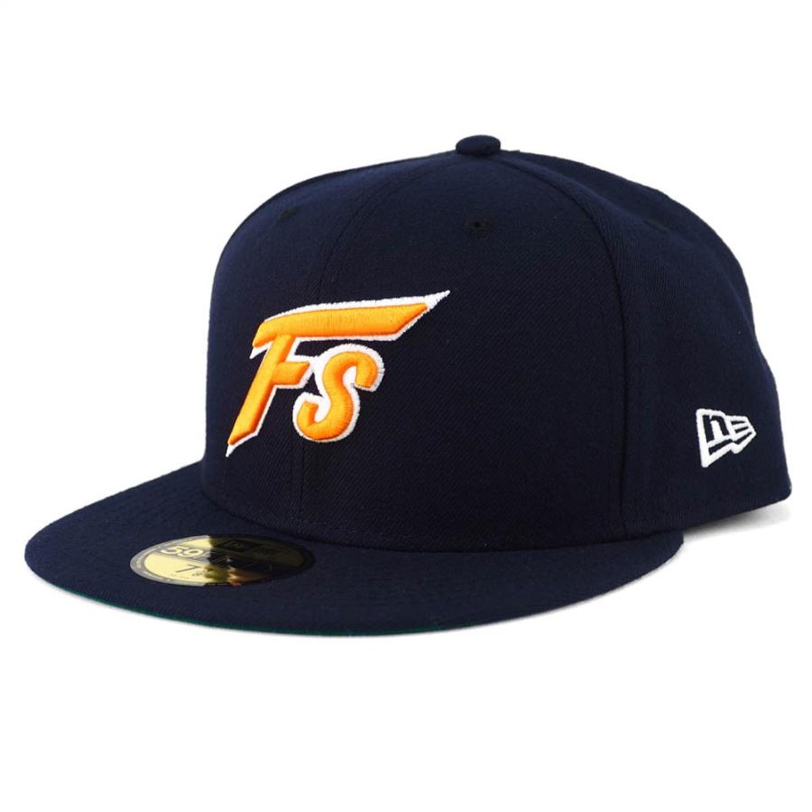 日本ハムファイターズ グッズ キャップ/帽子 Classic 59FIFTY ニューエラ/New Era ネイビー 平つば キャップ 特集 npbcl｜mlbshop