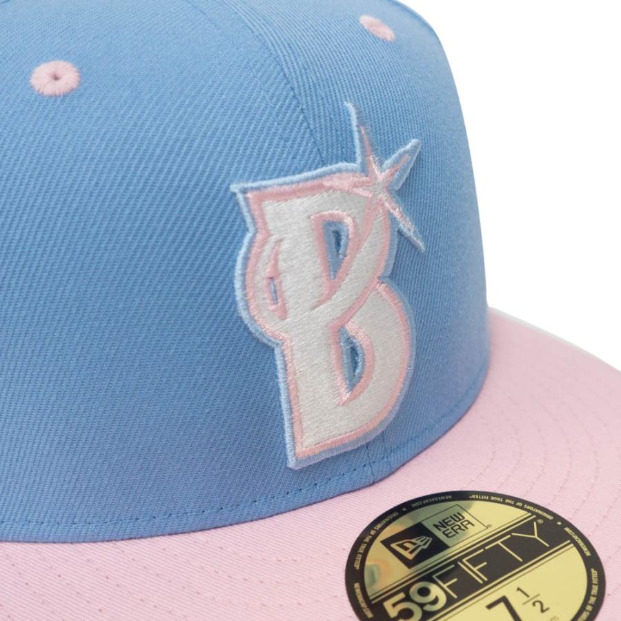 横浜DeNAベイスターズ グッズ キャップ/帽子 カスタムカラー 59FIFTY ニューエラ/New Era スカイブルー/ピンク 平つば キャップ 特集｜mlbshop｜05