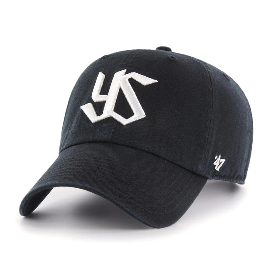 東京ヤクルト・スワローズ キャップ Clean Up Cap 47Brand ブラック