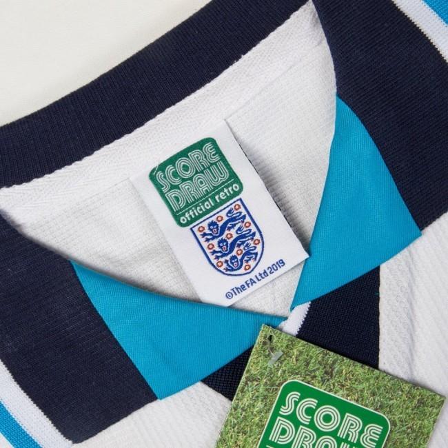 早割クーポン ユーロ 96 Euro イングランド代表 ユニフォーム ニック バーンビー 自国開催となったeuro96復刻カスタムユニフォーム 欧州選手権 半袖 メンズ ホーム Draw Score カスタム サポーターグッズ Affaires Sociales Gouv Cg