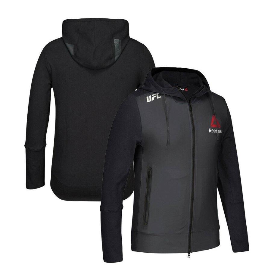 Reebok UFC パーカー リーボック ブラック メンズ 長袖 フルジップ 