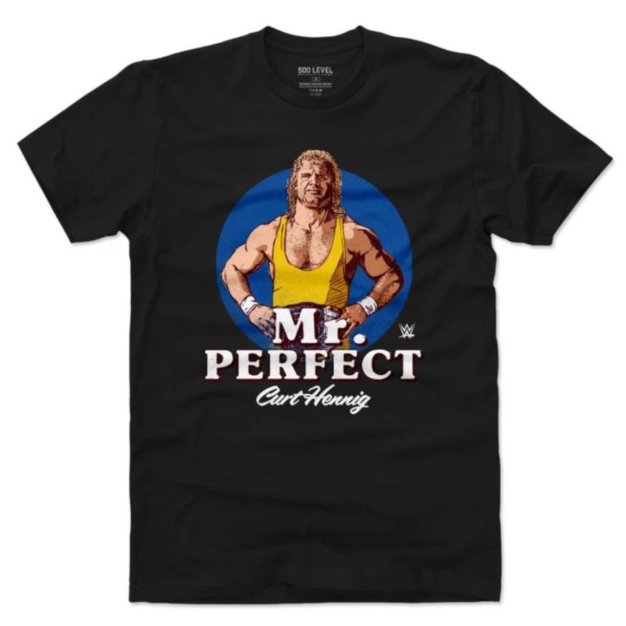 WWE ミスター・パーフェクト Tシャツ  500Level ブラック【OCSL】｜mlbshop