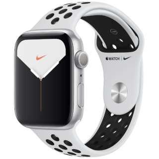卓越 Apple Watch Nike 44mm ピュアプラチナム Series ブラック S
