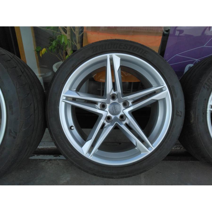 アウデイ純正　A5装着　夏タイヤ＆18インチアルミホイール　245/40R18　4本セットの画像