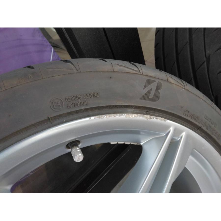 アウデイ純正　A5装着　夏タイヤ＆18インチアルミホイール　245/40R18　4本セットの画像
