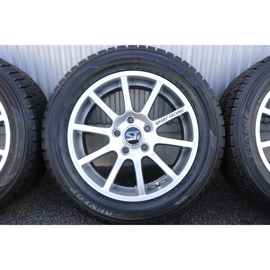 SPORT TECHNIC ホイール 4本 16インチ 7JJ+35/5H-PCD:120 /DUNLOP