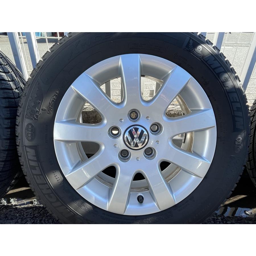 195/65R15ミシェランノーマルタイヤフォルクスワーゲンロゴ付き2本 フォルクスワーゲン（Volkswagen） VW純正 ミシュランX-ICE 195/65R15