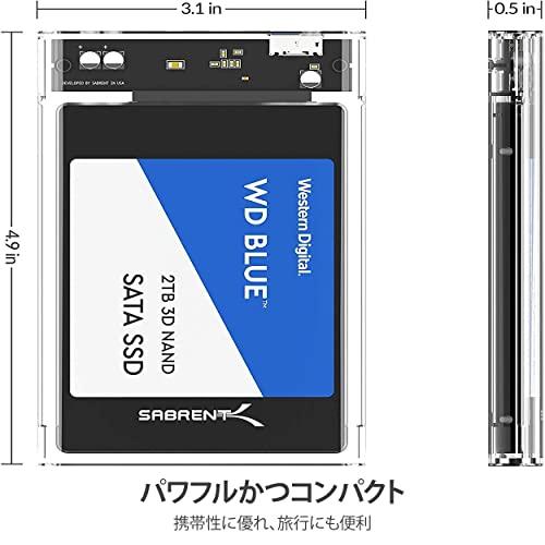 SABRENT 2.5インチ SSD外付けケース/ SATA SSD/ HDD (SSD 1TB、SSD 2TB、SSD 500GB、SSD 4TB) 最大16TB/ USB 3.2 SuperSpeed/ 工具不要/ SATA ?対応｜mlp-store｜06