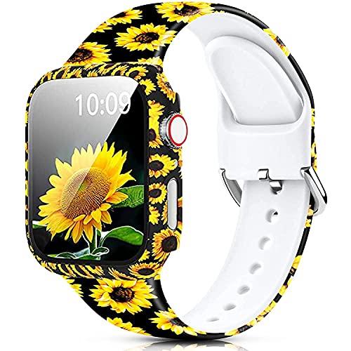 アップルウォッチバンド 腕時計ベルト Apple Watch シリコン バンド 40mm アップルウォッチケース ガラスフィルム付き アップルウォッチカバー 一体｜mlp-store｜07