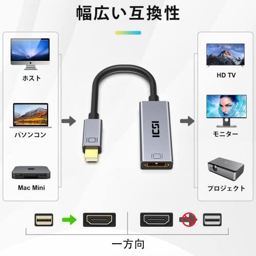 ICZI Mini DisplayPort-HDMIアダプター 【??@????】、Mini DP(Thunderbolt) to HDMI MacBook Air/Pro、iMac、Surface（サーフェイス）/ Pro/Do｜mlp-store｜04