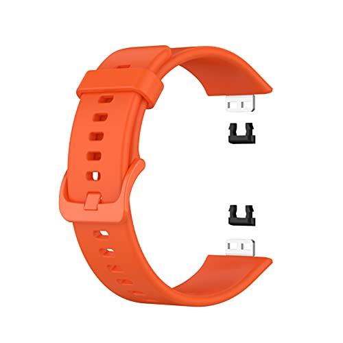 [Comtax] for Huawei Watch Fit ベルト 用 バンド 柔らかいシリコン替えストラップ スポーツ 調整可能 対応 (オレンジ)｜mlp-store｜03