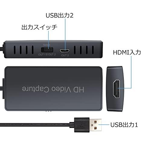 CAMWAY HDMI キャプチャーボード 4k USB 2.0 ビデオキャプチャー HDMI ゲームキャプチャー ビデオキャプチャカード 録画、生配信、会議に適用 Output｜mlp-store｜04