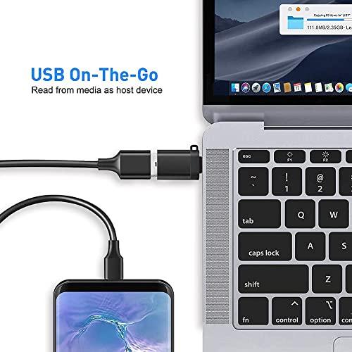 LEIZHAN Type-C & USB3.0 変換アダプタ ストラップ付き【2個セット】(Type Cオス-USBメス) OTG対応 MacBook/iPad Pro/Sony Xperia XZ/XZ2/Samsung US｜mlp-store｜05