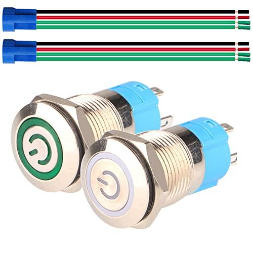 Kiligen 2個 12mmステンレス製自動ロックラッチ式 押しボタン Kiligen 2個 12mmステンレス製自動ロックラッチ式 押しボタン