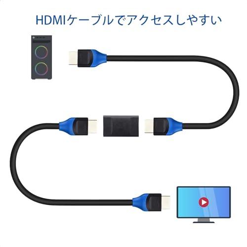 TRkin HDMI延長コネクタhdmi中継アダプタ（メス-メス）4 K 60 Hz延長アダプタ18 Gbps HDMI 2.0規格超高速hdmi 2点セットシルバー｜mlp-store｜03