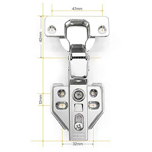 BESTU スライド丁番 隠れヒンジ ヒンジ 扉 家具 キャッチ付 スライド蝶番 インセット 35mmカップ 油圧式 ハードウェア 銅の芯 インセット キャッチ付｜mlp-store｜07