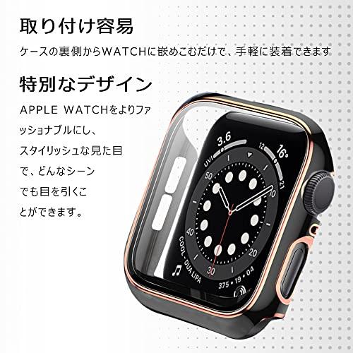 YUGYUG for Apple Watch Series SE2/SE/6/5/4 40mm ケース アップルウォッチSE2/SE/6/5/4 40mm ケース PC素材 光沢式 アップルウォッチ カバー ガラ｜mlp-store｜07