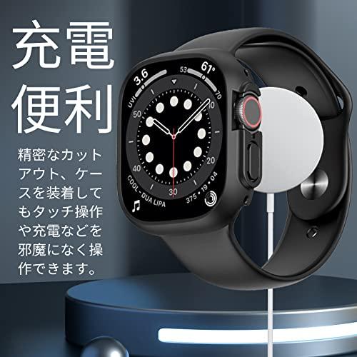 YUGYUG for Apple Watch ケース 49mm 45mm 44mm 41mm 40mm 対応 Apple Watch カバー ultra/ultra2 49mm 日本旭硝子材 二重構造 アップルウォッチ ケ｜mlp-store｜04