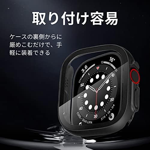 YUGYUG for Apple Watch ケース 49mm 45mm 44mm 41mm 40mm 対応 Apple Watch カバー ultra/ultra2 49mm 日本旭硝子材 二重構造 アップルウォッチ ケ｜mlp-store｜05