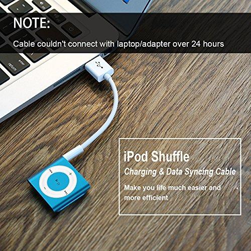 【令和6年新登場】 iPod shuffle 充電 ケーブル 純正 iPod Shuffle 3/4/5/6/7世代 専用 USB ケーブル 3.5mm データ転送 同期 2本セット ホワイト｜mlp-store｜07
