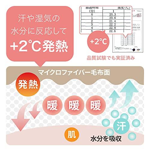 AQUA (アクア) mofua 敷きパッド しきぱっと シングル 冬用 スノー (アイボリー) +2℃ 発熱タイプ Heatwarm あったか ベッドパッド ぬくぬく モフモ｜mlp-store｜05