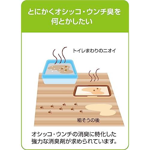 シュシュット! オシッコ・ウンチ専用消臭剤 猫用 つめかえ280? ライオンペット｜mlp-store｜03