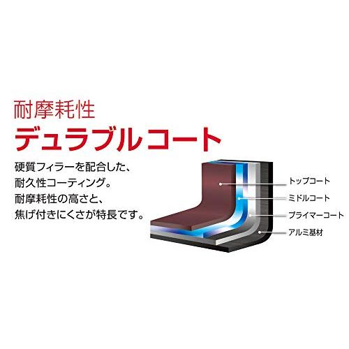 サーモス 玉子焼きフライパン 13cm ガス火専用 デュラブルコート 軽量モデル ネイビー KFD-013E NVY｜mlp-store｜03