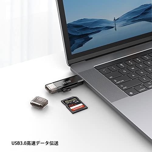 KEXIN SD カードリーダー 2in1 USB3.0/Type-C 2.0/Type C/USB 3.0-C to USB 3.0-A接続 Type-Cメモリカードリーダー SD/MicroSDカードリーダー 変換ア｜mlp-store｜07