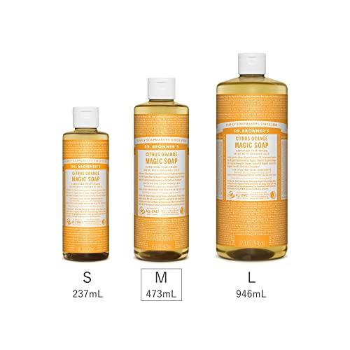 Dr.Bronner's(ドクターブロナー) マジックソープ CI(シトラスオレンジ) 473ml オーガニックソープ｜mlp-store｜03