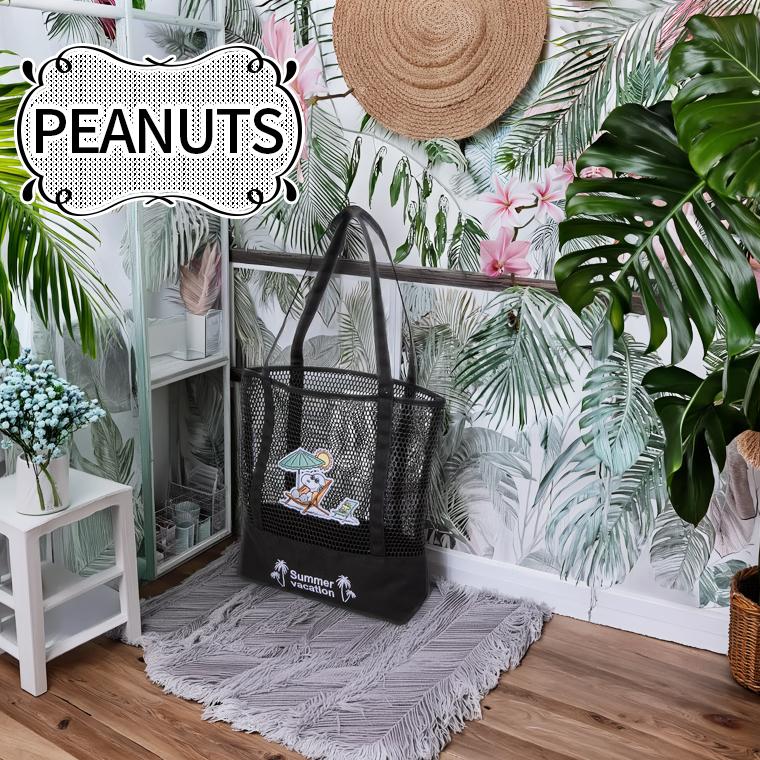 SNOOPY（スヌーピー） メッシュトートバッグ 17L 6108 : キャリー