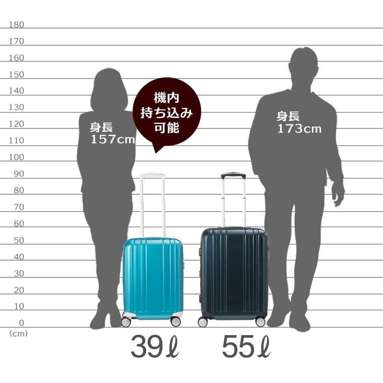 PLUS ONE 拡張できる&静音走行 スーツケース Mサイズ 55L 4〜6泊