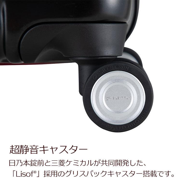 PLUS ONE フロントポケット スーツケース 拡張機能付き 56L Mサイズ 4