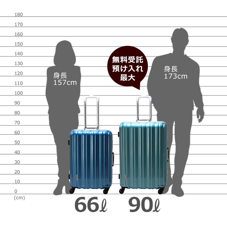 大型 スーツケース(Lサイズ)90L縦型フレームタイプ67cm 約8日〜10日向き無料受託手荷物最大サイズ送料無料・1年保証付｜mm-company｜13