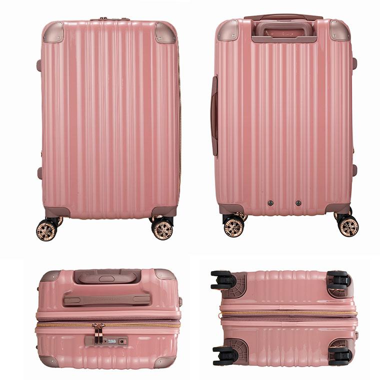 スーツケース Mサイズ 52L 拡張 ファスナー キャリーバッグ シフレ