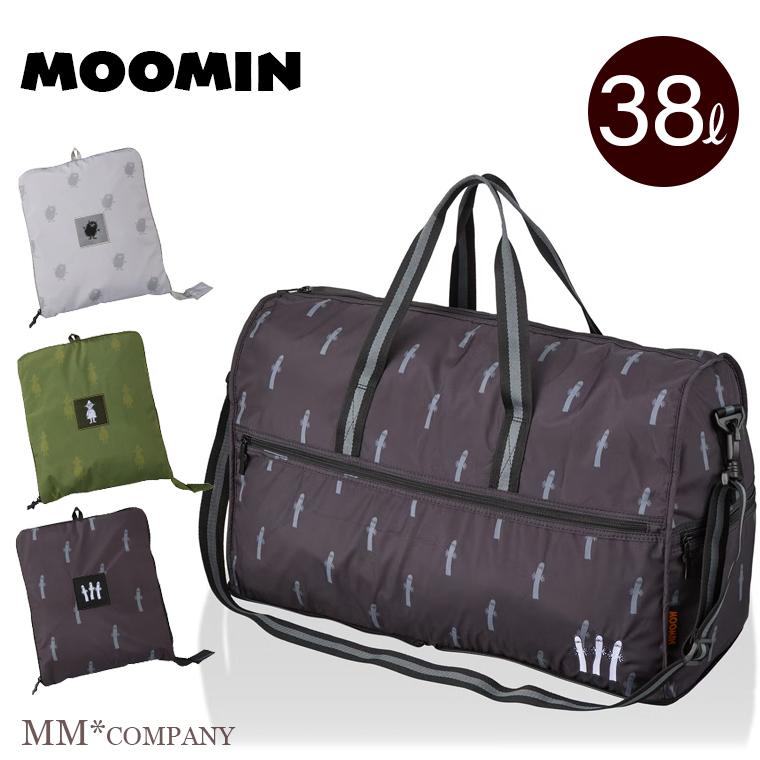 MOOMIN キャリーケース ボストンバック付 MOOMIN（ムーミン） 折りたたみボストンバッグ Lサイズ 38L 大容量