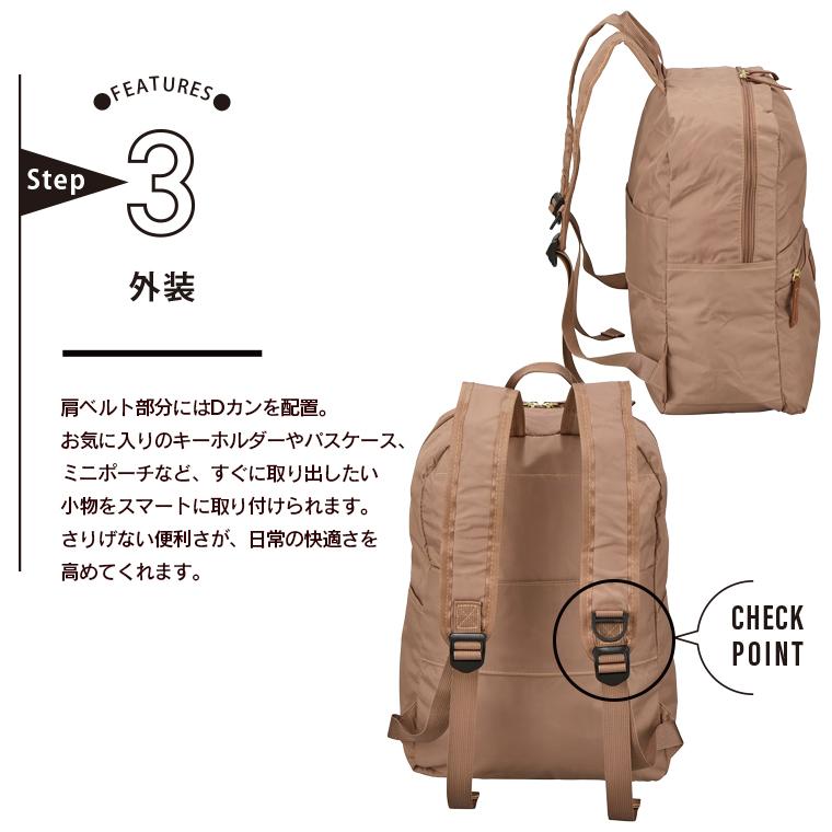 ハピタス 折りたたみリュック キャリーオンリュック ディパック 旅行 