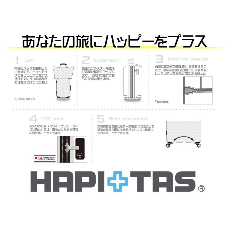 ハピタス スーツケース 機内持ち込み Sサイズ 32L ファスナータイプ