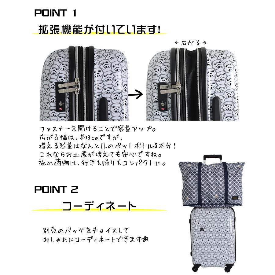 【色:PN23.コミックカラー】[ハピタス] 折りたたみキャリー スターウォーズ ハピタス スーツケース 機内持ち込み Sサイズ 32L ファスナータイプ