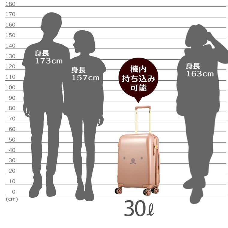 Miffy（ミッフィー） スーツケース Sサイズ 30L旅行バッグ 機内