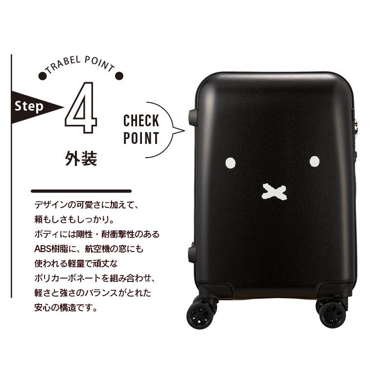 Miffy（ミッフィー） スーツケース Sサイズ 30L旅行バッグ 機内