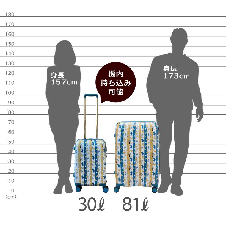 スーツケース Lサイズ 81L 5泊〜7泊目安 ムーミン キャリーケース
