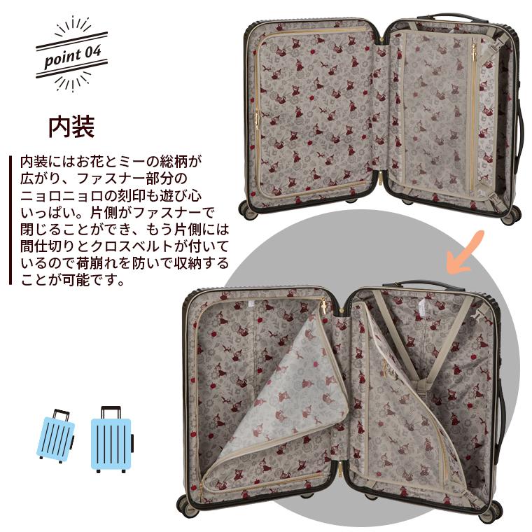 MOOMIN（ムーミン） スーツケース Mサイズ 46L キャリーケース
