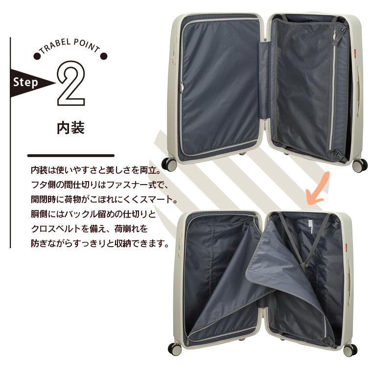 Miffy（ミッフィー） スーツケース ナインチェ Lサイズ 81L キャリー