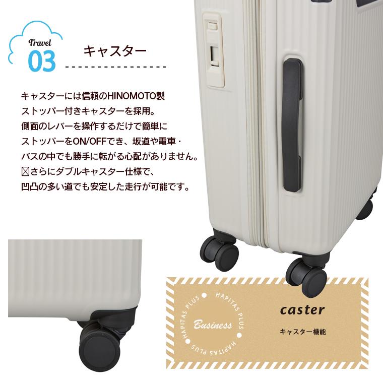 ハピタス スーツケース Sサイズ 33L〜40L 1〜3泊 キャリーケース