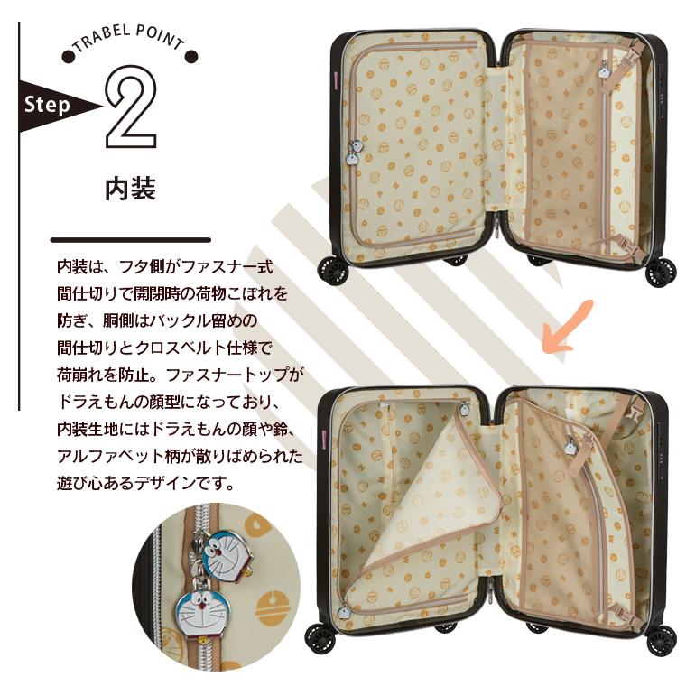 Siffler（シフレ） ドラえもん キャリーバッグ Sサイズ 33L スーツ