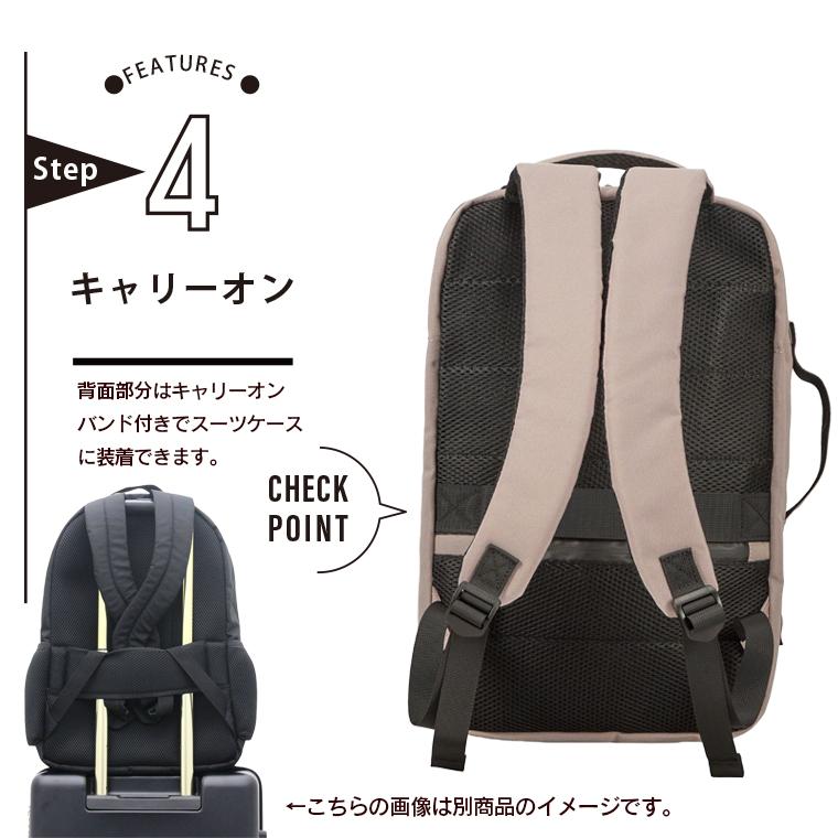 ハピタス ビジネスリュック 15L A4 キャリーオン リュック 超軽量 PC