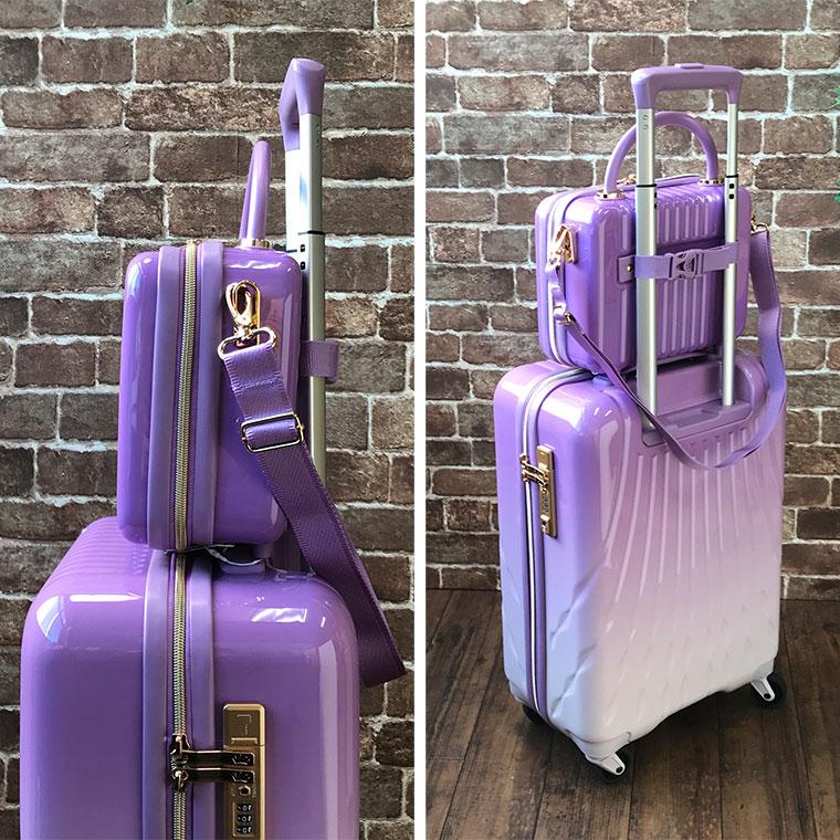 スーツケース Sサイズ(32L)とミニトランクのセット かわいい ディズニー プリンセスシリーズ 機内持ち込み可 キャリーバッグ ケース クリスマス  修学旅行
