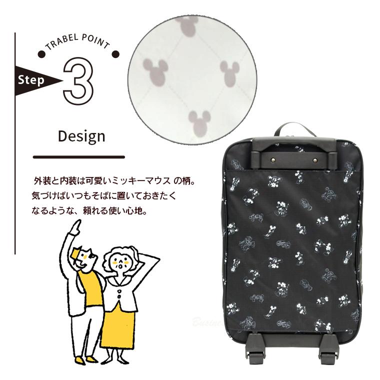 Disney（ディズニー） 折りたたみ ソフトキャリー Sサイズ 29L 簡易
